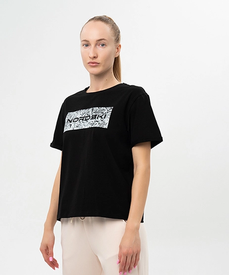 Футболка Nordski Simple Logo Beige/Sunset W