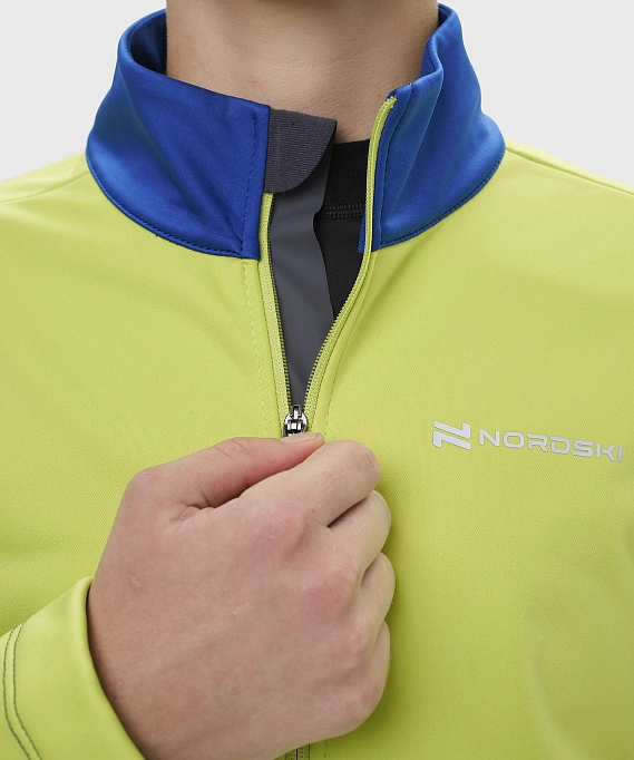 Тренировочная куртка Nordski Jr. Advance True Blue/Lime