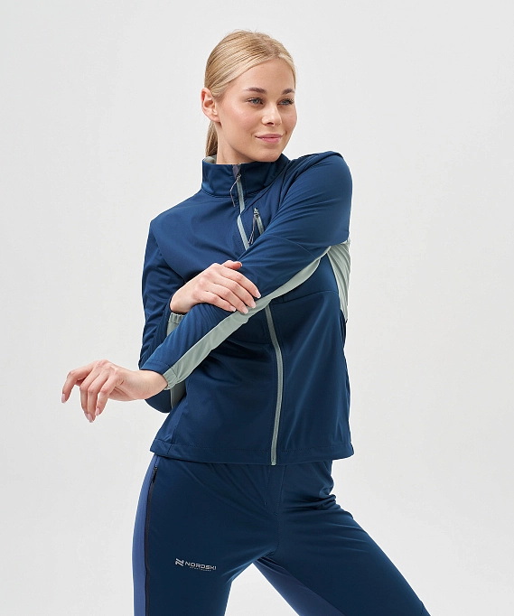 Тренировочная куртка Nordski PRO TOUR Deep/Ice Mint W