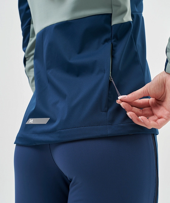 Тренировочная куртка Nordski PRO TOUR Deep/Ice Mint W