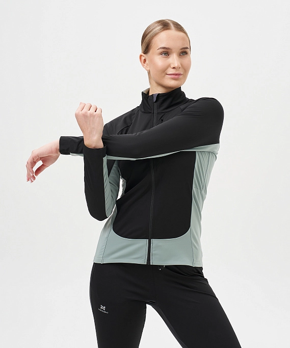 Тренировочная куртка Nordski Race Black/Ice Mint W