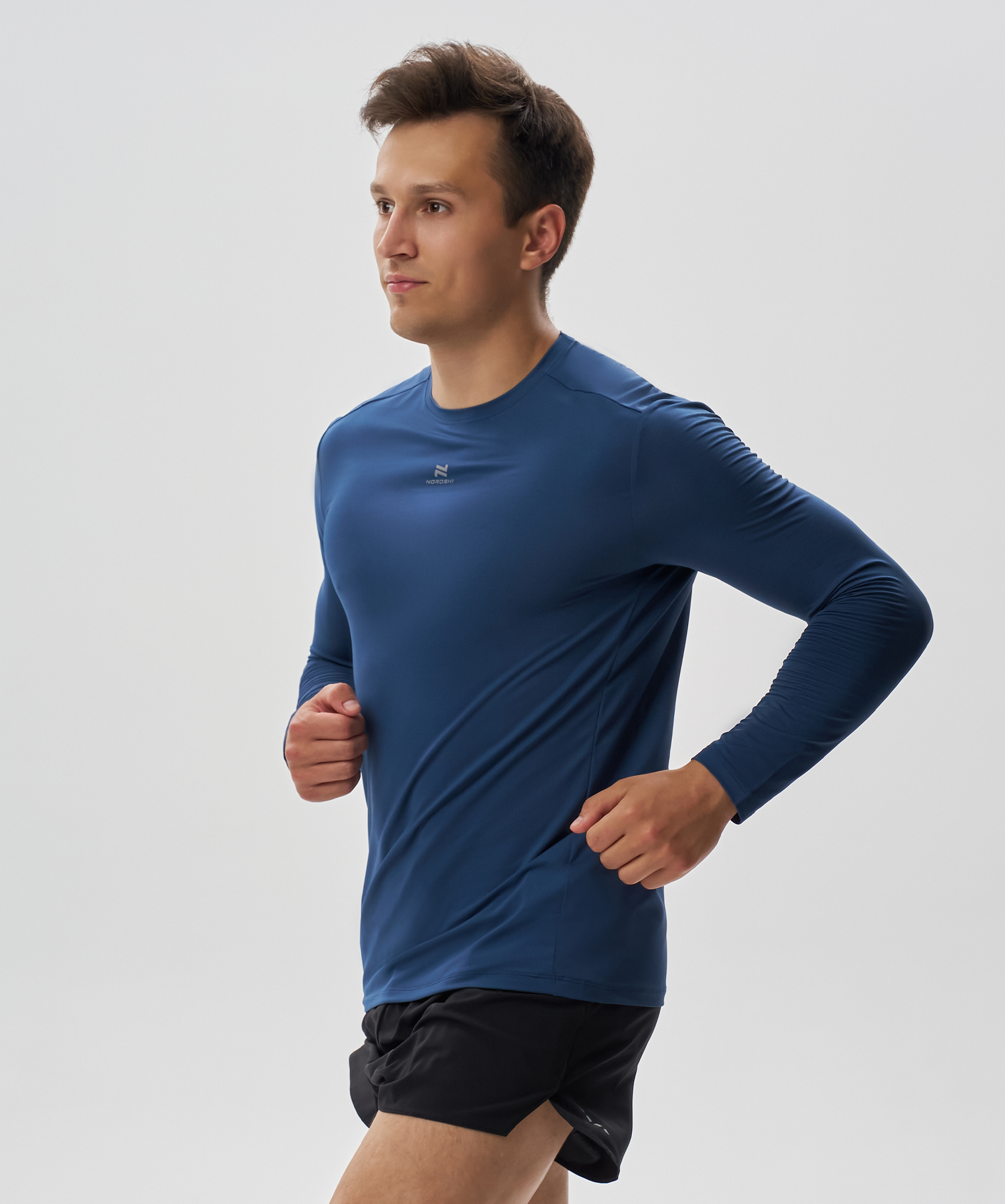 Футболка Nordski Run 2.0 Dark Denim с длинным рукавом