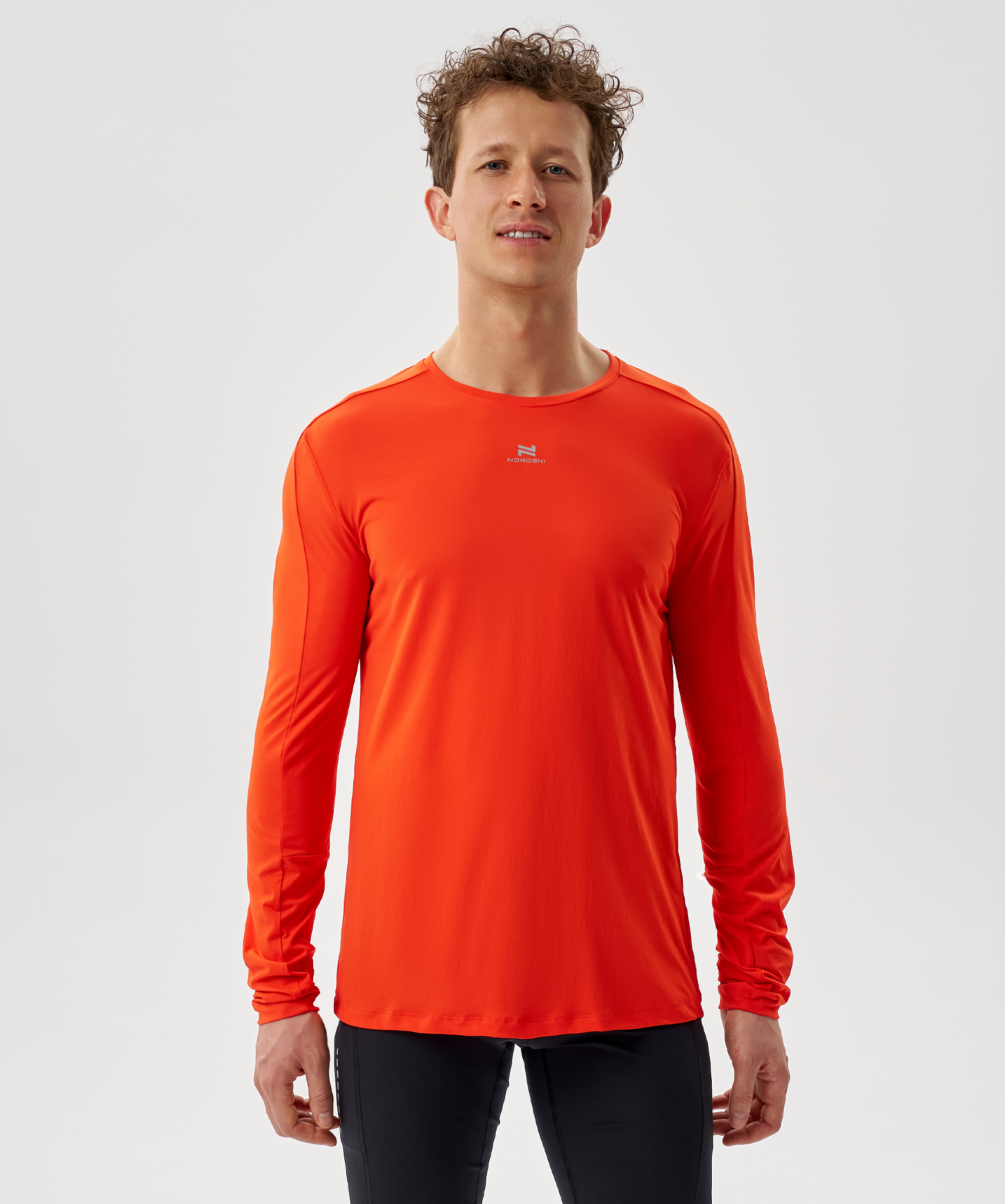 Футболка Nordski Upcast Orange с длинным рукавом