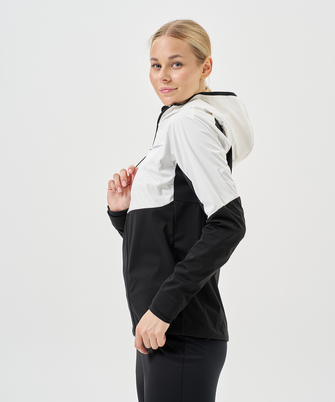 Тренировочная куртка Nordski PRO TOUR HOOD White/Black W
