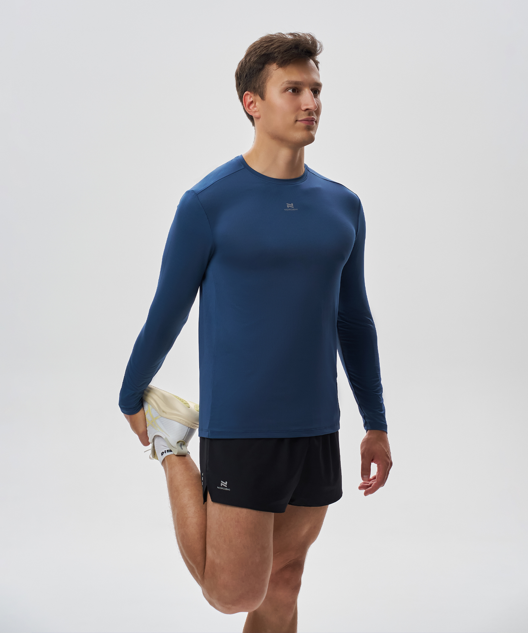 Футболка Nordski Run 2.0 Dark Denim с длинным рукавом