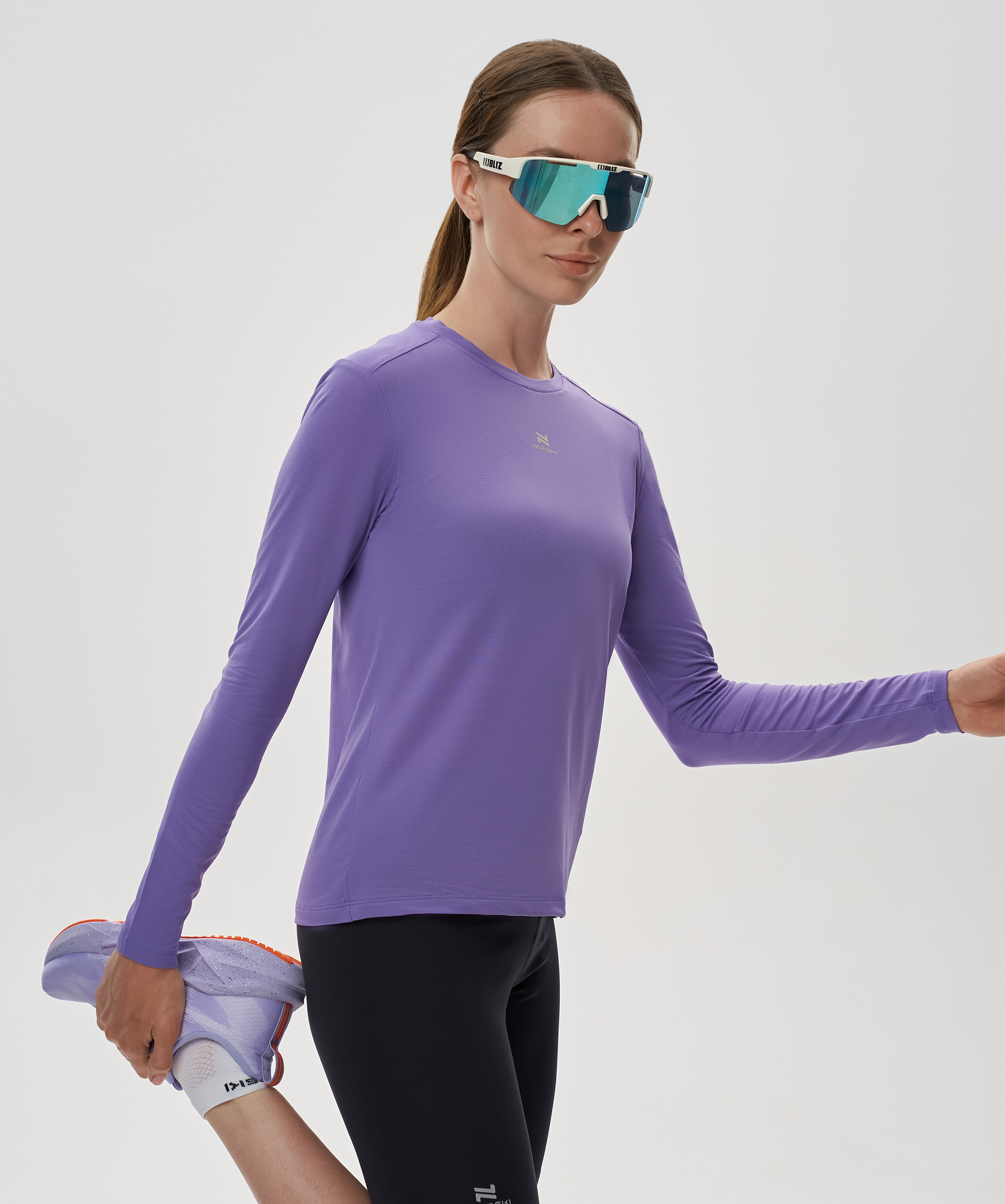 Футболка Nordski Run 2.0 Aster Purple W с длинным рукавом