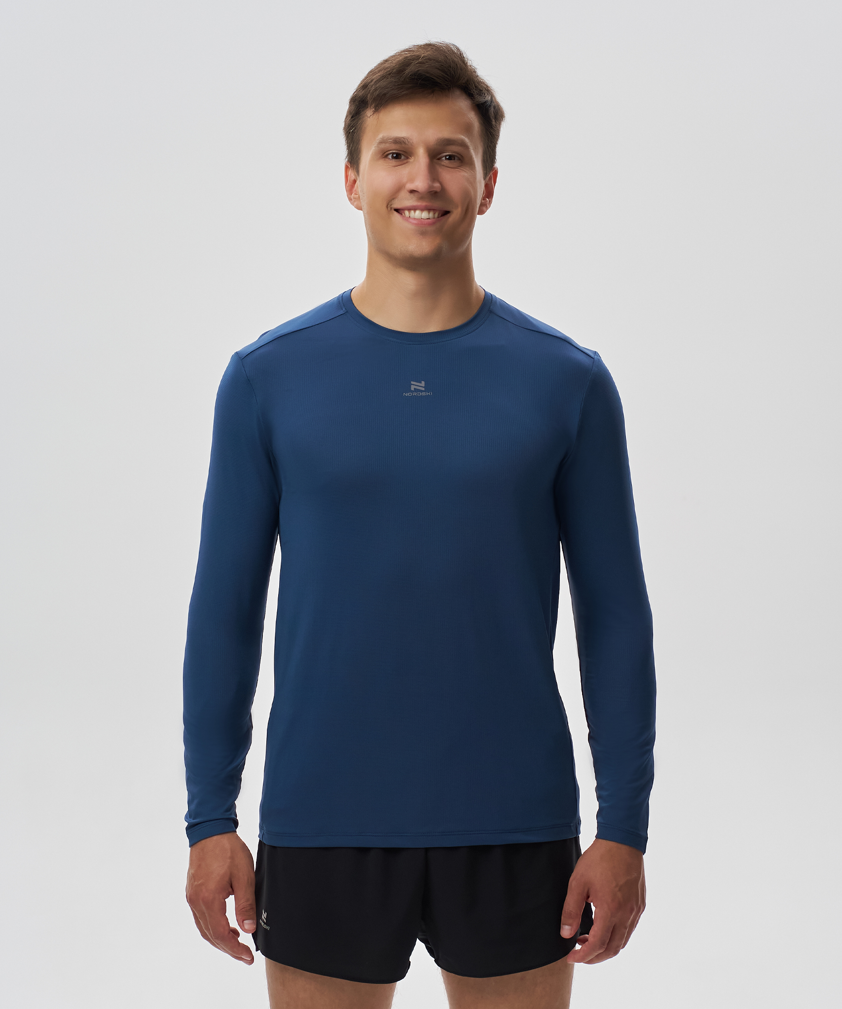 Футболка Nordski Run 2.0 Dark Denim с длинным рукавом