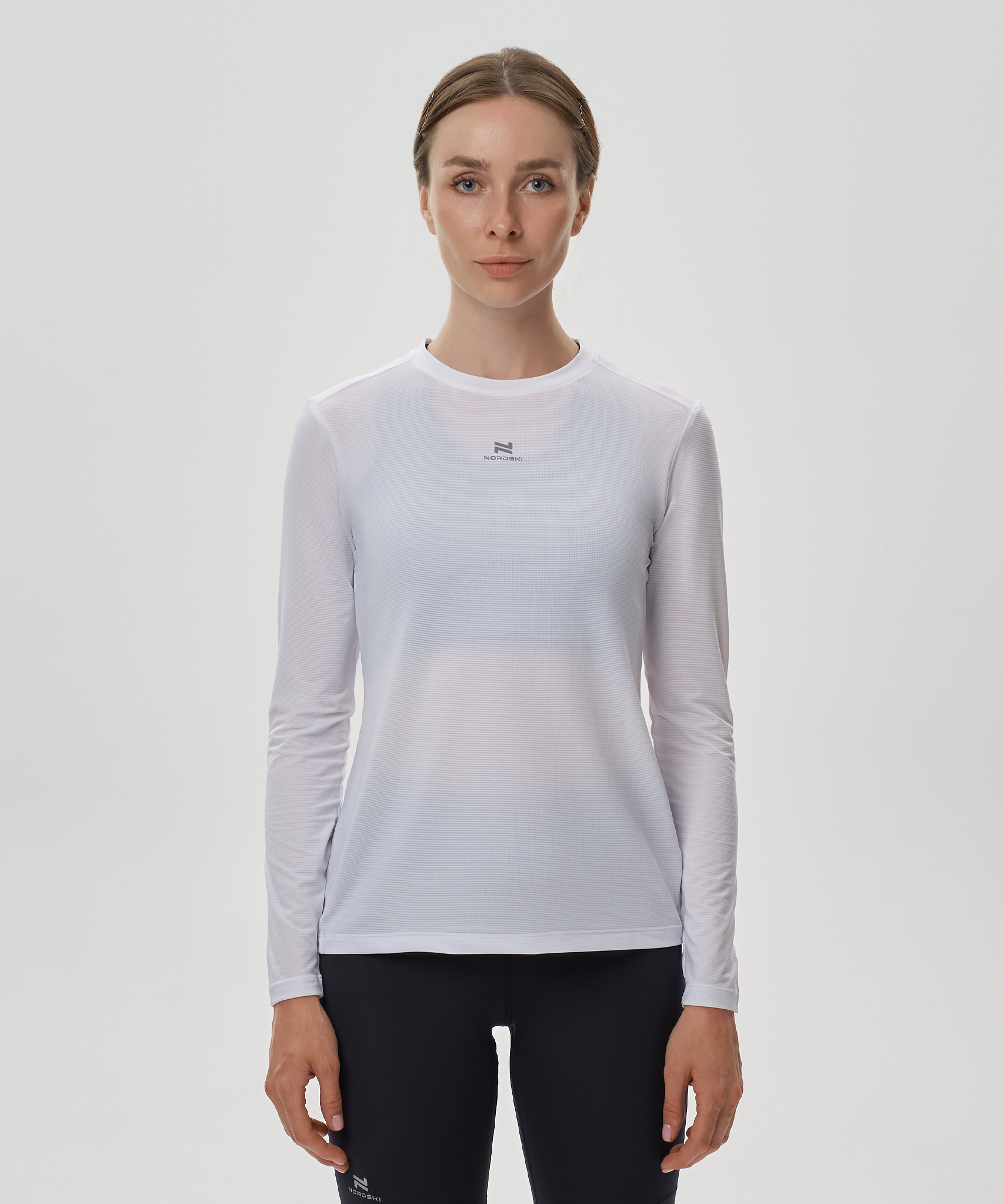 Футболка Nordski Run 2.0 White W с длинным рукавом