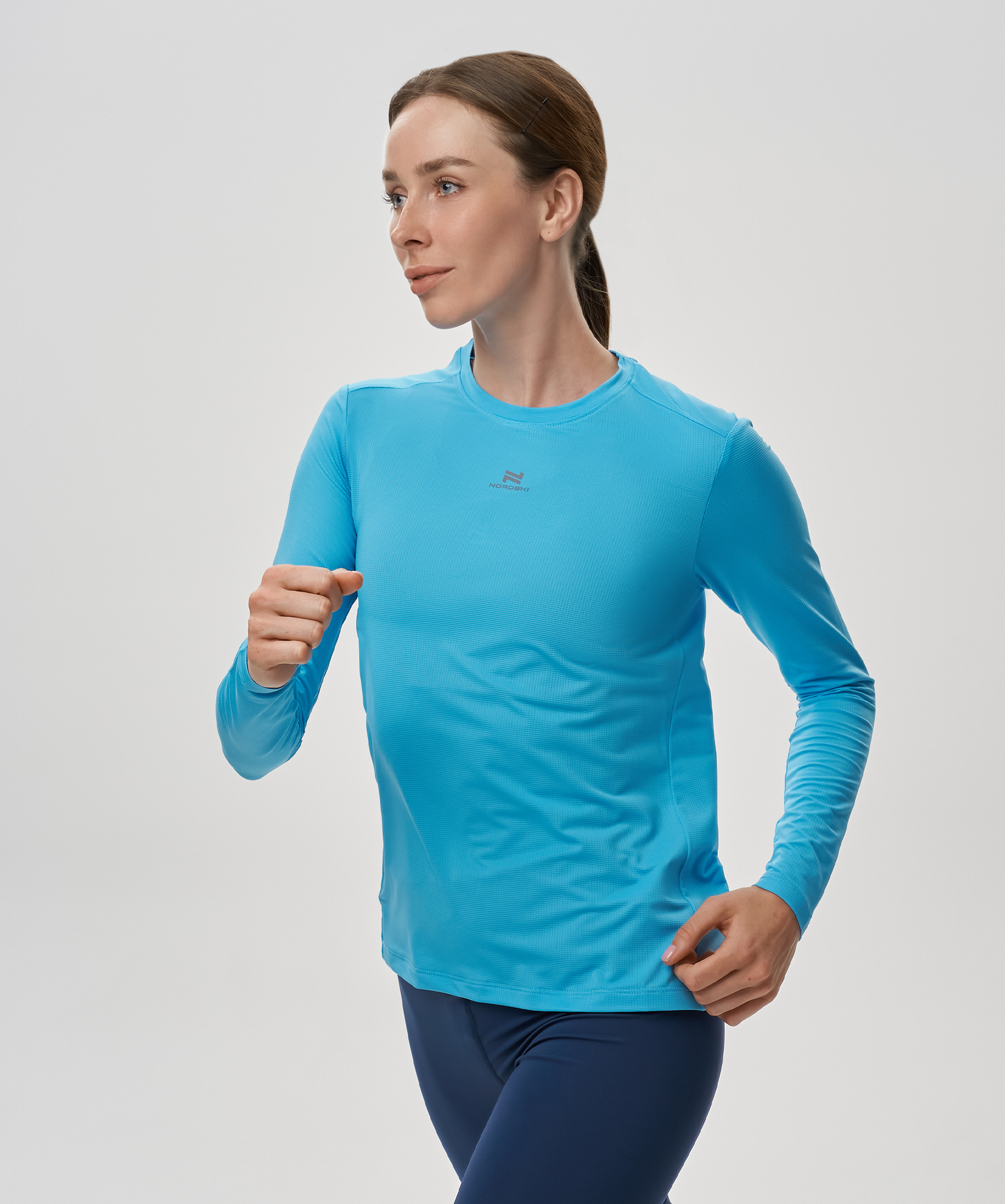 Футболка Nordski Run 2.0 Sky W с длинным рукавом