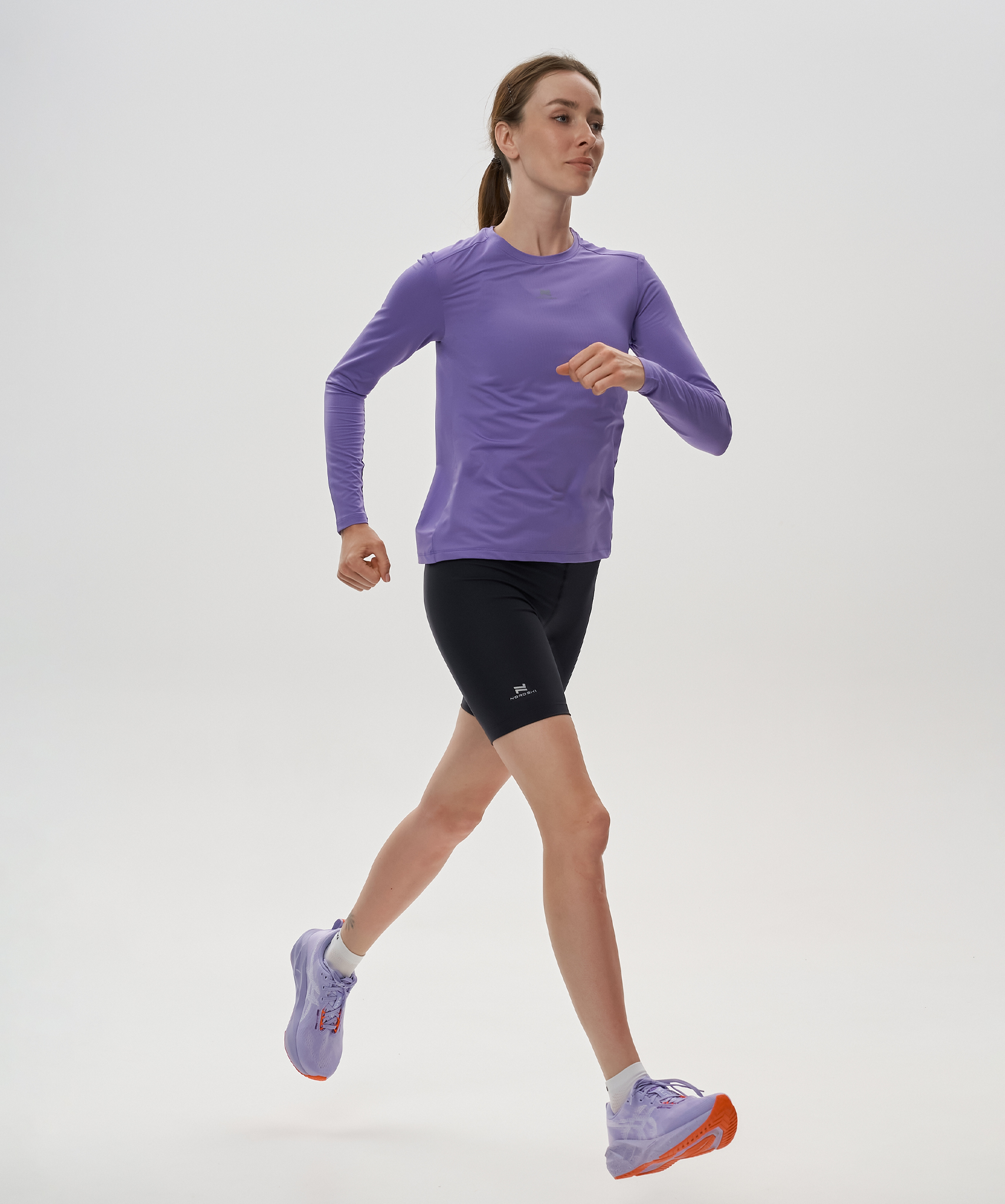 Футболка Nordski Run 2.0 Aster Purple W с длинным рукавом