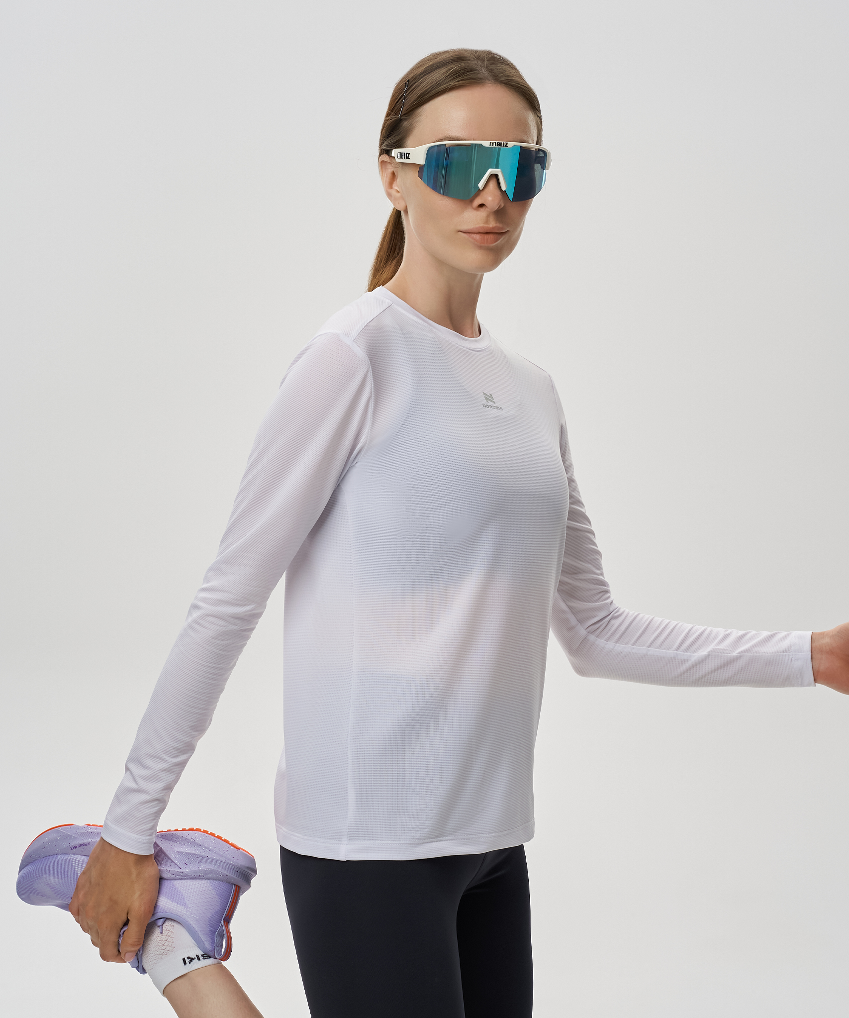 Футболка Nordski Run 2.0 White W с длинным рукавом