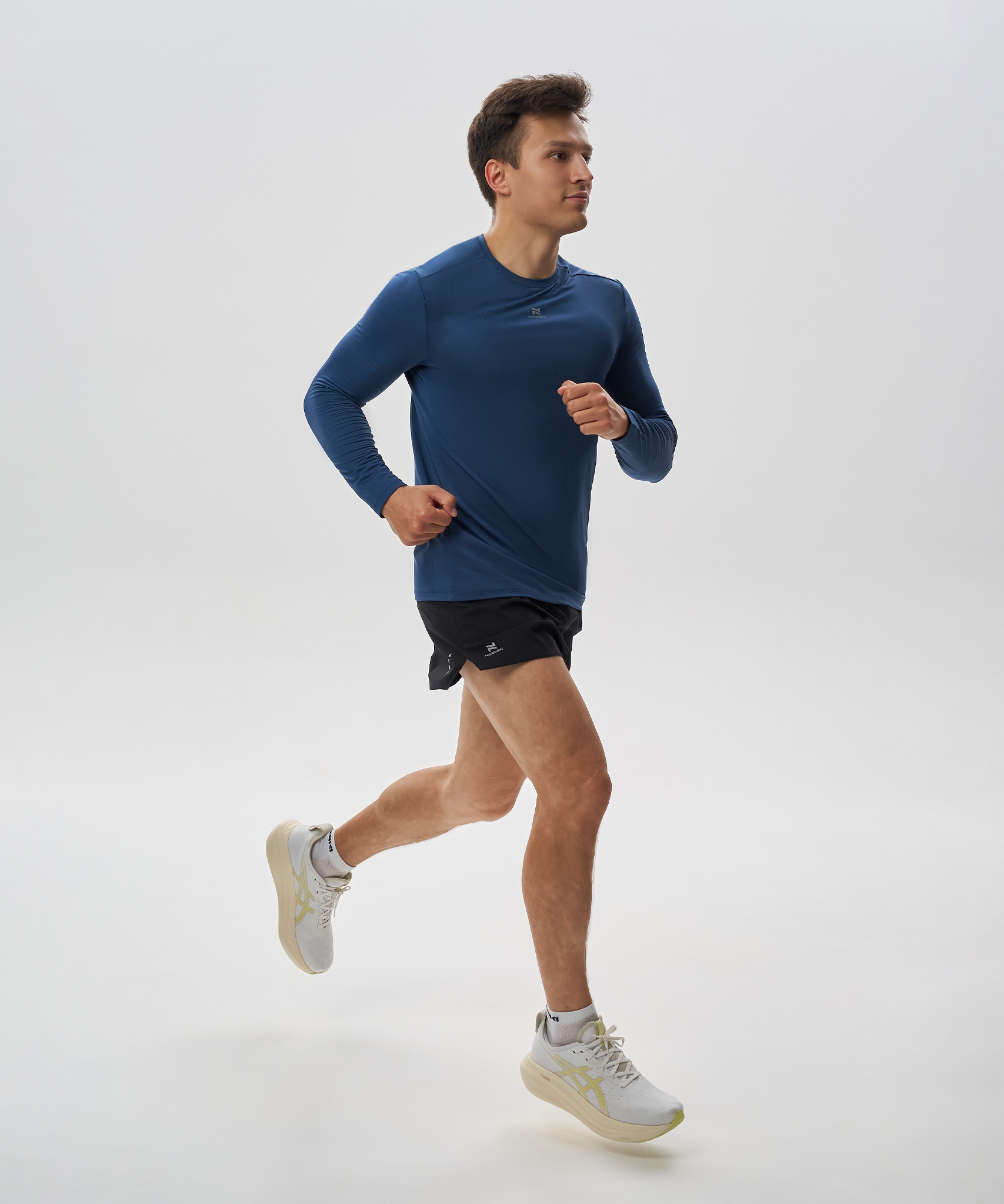 Футболка Nordski Run 2.0 Dark Denim с длинным рукавом