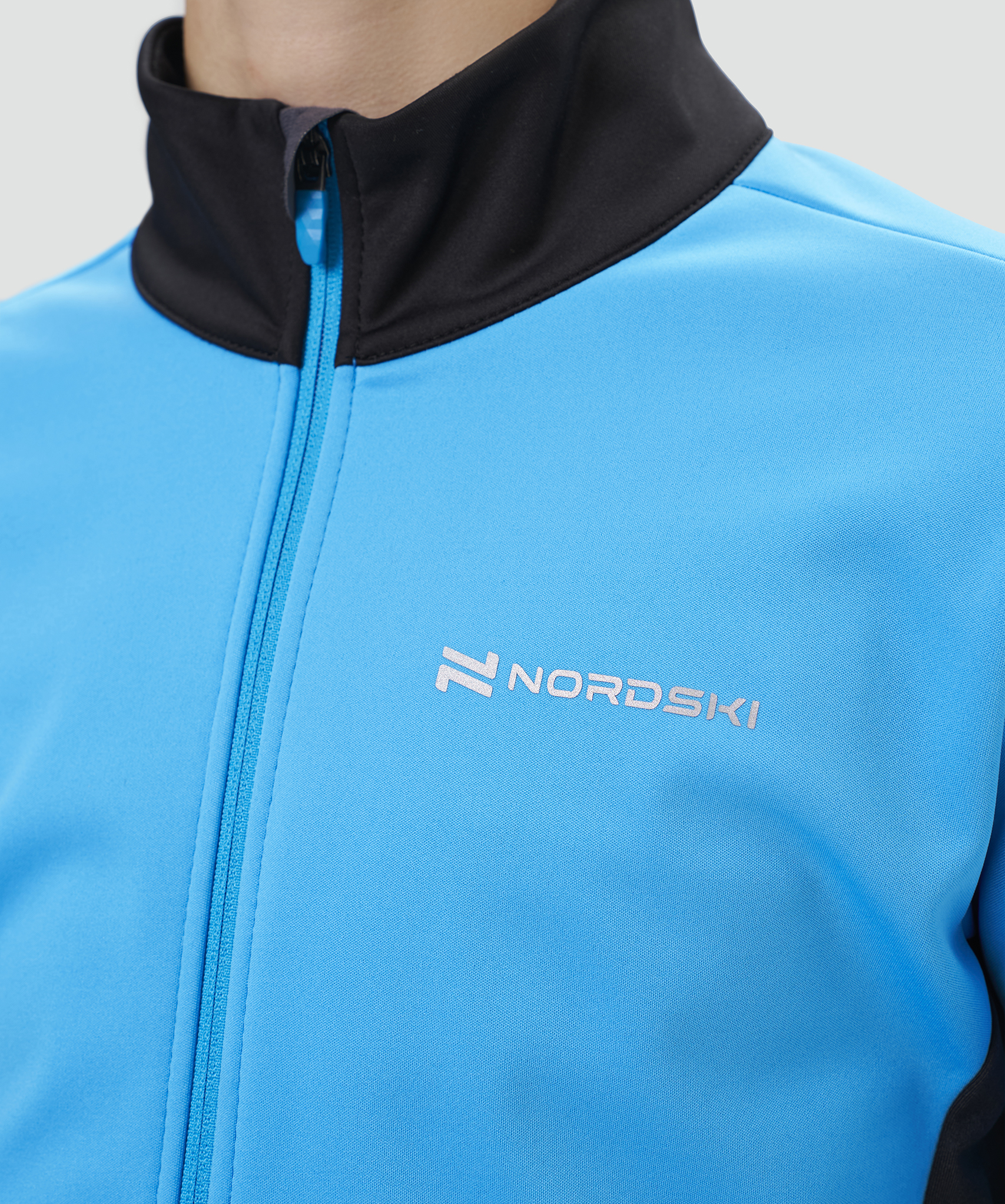 Тренировочная куртка Nordski Jr. Advance Light Blue/Black