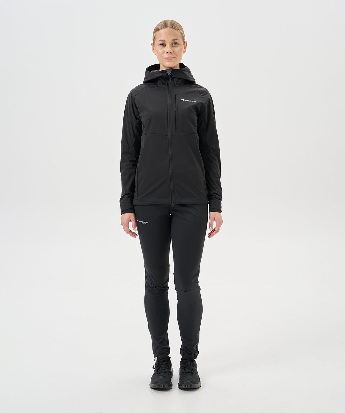 Тренировочная куртка Nordski PRO TOUR HOOD Black W