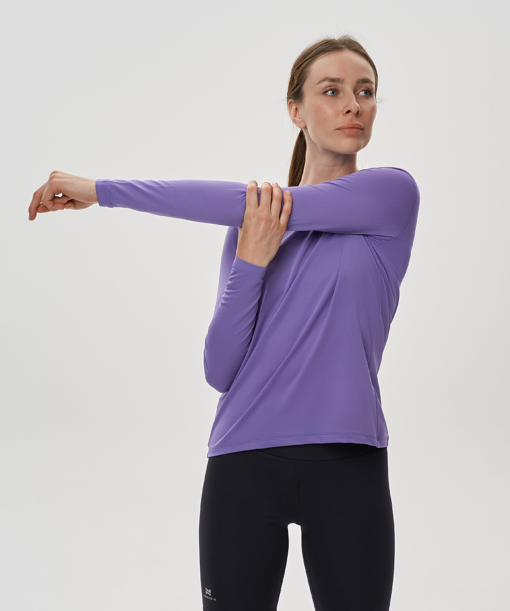 Футболка Nordski Run 2.0 Aster Purple W с длинным рукавом