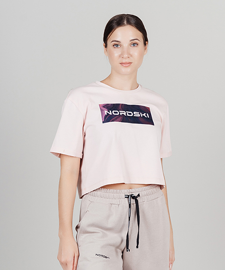 Футболка Nordski Simple Logo Soft Pink W