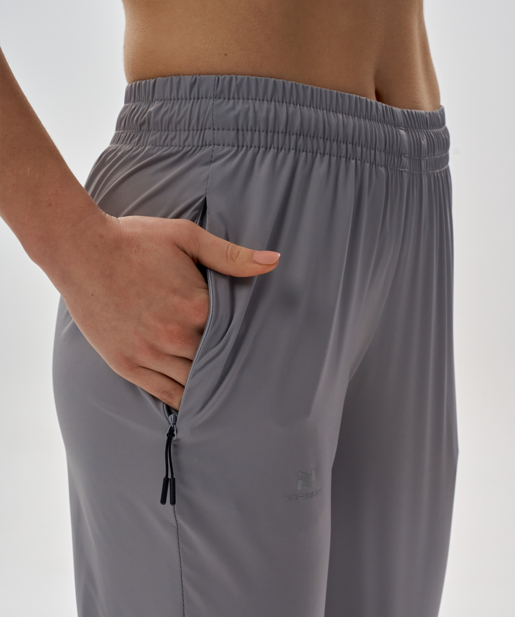 Брюки беговые Pro Light Grey W