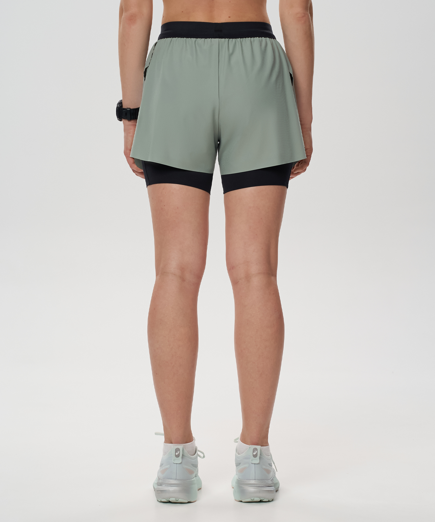 Шорты 2 в 1 Nordski Road Ice Mint/Black W